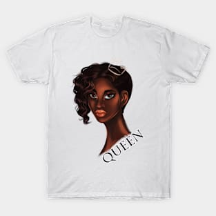 Black Queen Powerful Woman Unapologetically Black T-Shirt